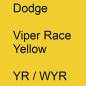 Preview: Dodge, Viper Race Yellow, YR / WYR.